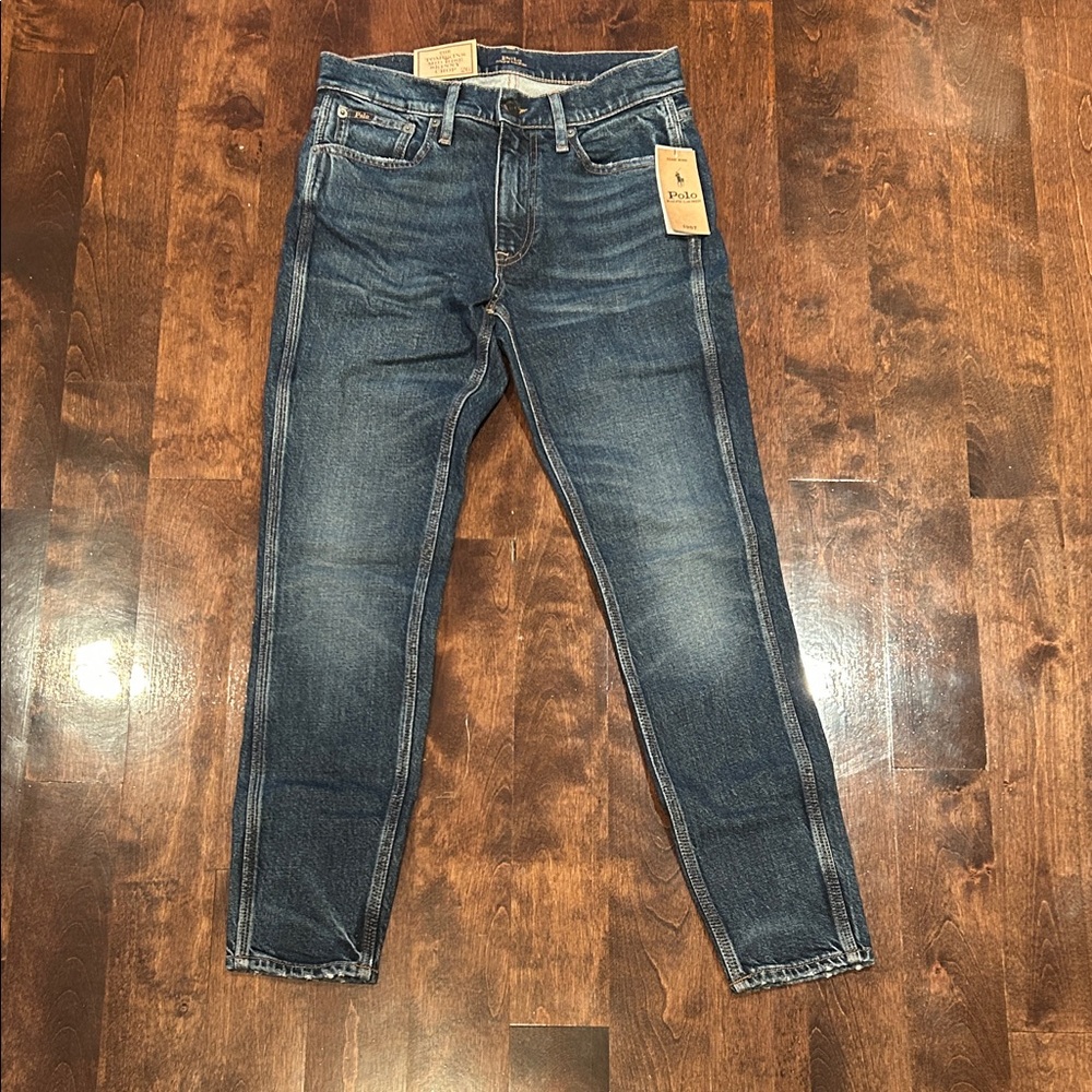 BNWT polo Ralp Lauren the Tompkins Mid Rise Skinny Crop Jeans